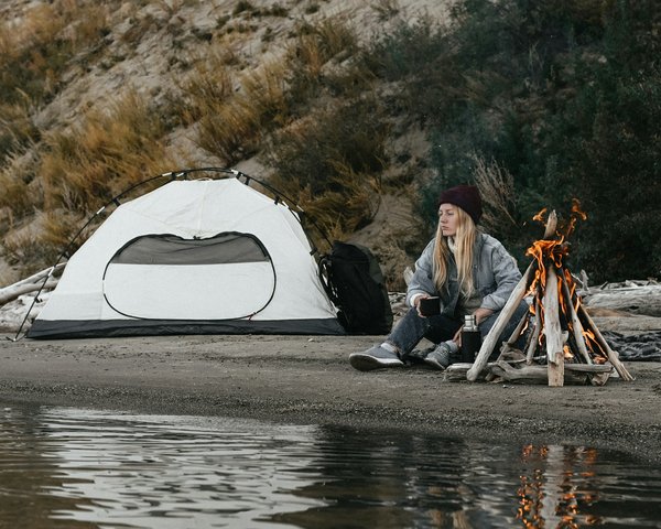 What are the best practices for camping near UK bird sanctuaries?